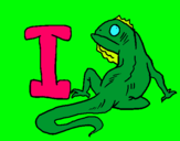 Dibuix Iguana pintat per júlia lligoña