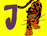 Dibuix Jaguar pintat per JULIA W