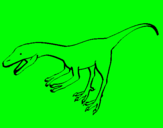 Dibuix Velociraptor II  pintat per arnau