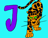 Dibuix Jaguar pintat per júlia lligoña