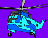 Dibuix Helicòpter al rescat  pintat per guagualoche