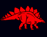 Dibuix Stegosaurus pintat per jan cabezudo guardiola