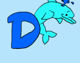 Dibuix Dofí pintat per laura