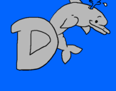 Dibuix Dofí pintat per LAIA