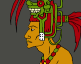 Dibuix Cap de la tribu pintat per spaws
