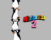 Dibuix Madagascar 2 Pingüins pintat per ERIC