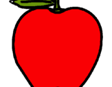 Dibuix poma pintat per PRINCESAPESSOL