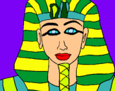 Dibuix Tutankamon pintat per mariona cugat