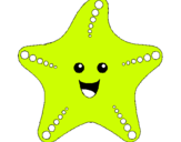 Dibuix Estrella de mar pintat per estrela pi