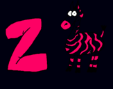 Dibuix Zebra pintat per ZPC