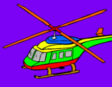 Dibuix Helicòpter  pintat per Raki