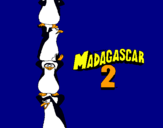 Dibuix Madagascar 2 Pingüins pintat per salut