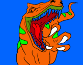 Dibuix Velociraptor II pintat per noelia