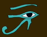 Dibuix Ull Horus pintat per spaws