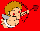 Dibuix Cupido pintat per elena