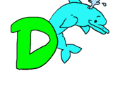 Dibuix Dofí pintat per juditserrat