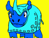 Dibuix Rinoceront  pintat per bandera de juliacity:)
