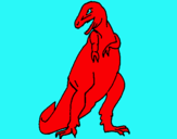 Dibuix Tiranosaurios rex  pintat per Paola i Izan