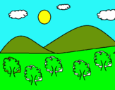 Dibuix Muntanyes 4 pintat per berenguer i Anna  imarti