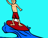 Dibuix Surfista pintat per CARLOS4
