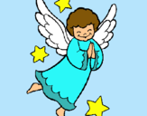 Dibuix Angelet pintat per angelet