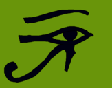 Dibuix Ull Horus pintat per jonathan g.b
