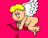 Dibuix Cupido pintat per oscar