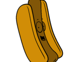 Dibuix Hot dog pintat per oscar