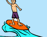 Dibuix Surfista pintat per laaa