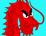 Dibuix Cap de drac pintat per carlos4