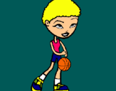 Dibuix Jugadora de bàsquet pintat per laaa