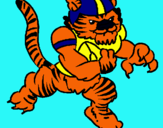 Dibuix Jugador tigre pintat per carlos4