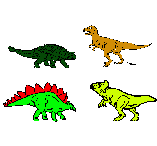 Dibuix Dinosauris de terra pintat per jordi