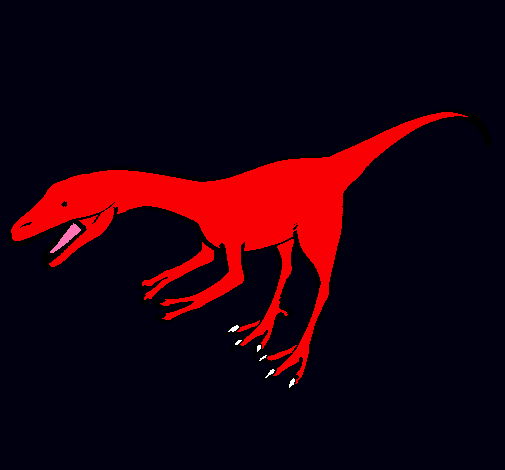 Dibuix Velociraptor II  pintat per jonatan g.b