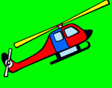 Dibuix Helicòpter de joguina pintat per pol
