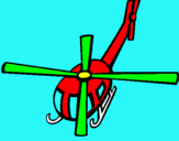 Dibuix Helicòpter V pintat per christian
