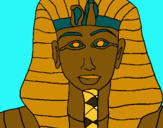 Dibuix Tutankamon pintat per llll