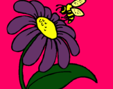 Dibuix Margarida amb abella pintat per danae
