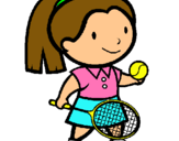 Dibuix Noia tennista pintat per CLAUDIA SORIANO
