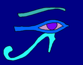 Dibuix Ull Horus pintat per anònim