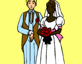 Dibuix Marit i dona III pintat per joana