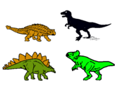 Dibuix Dinosauris de terra pintat per josep