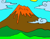 Dibuix Mont Fuji pintat per irene roura