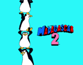 Dibuix Madagascar 2 Pingüins pintat per Nuna Font