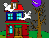 Dibuix Casa fantansma pintat per ANNA