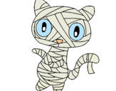 Dibuix Gat gargot mòmia pintat per gatito