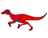 Dibuix Velociraptor  pintat per fran