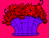 Dibuix Cestell de flors 7 pintat per alba0924