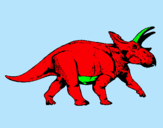 Dibuix Triceratops pintat per JOEL
