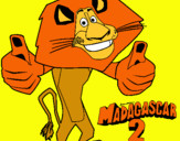 Dibuix Madagascar 2 Alex pintat per Guillem